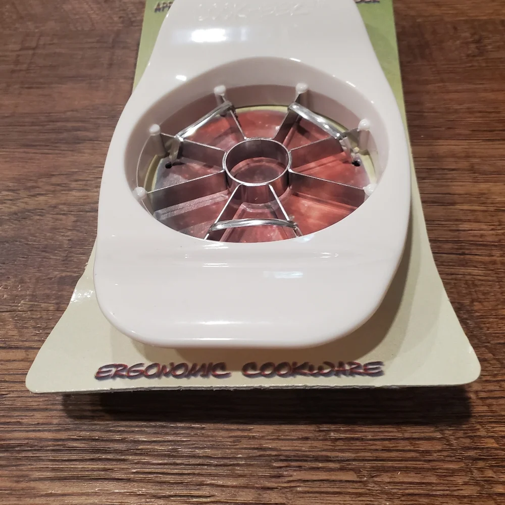 Cook-eez Apple Cutter Core Remover & Wedger Apple Slices Home Kitchen White New